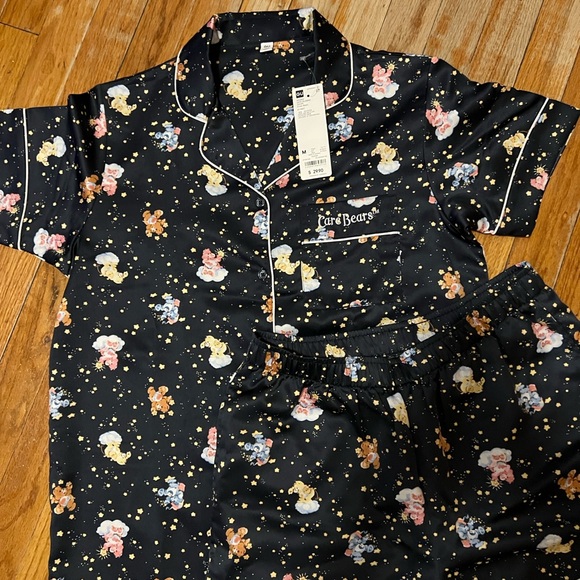 Care Bears Black Pajama Set with Colorful Print GU womens medium - Picture 5 of 6